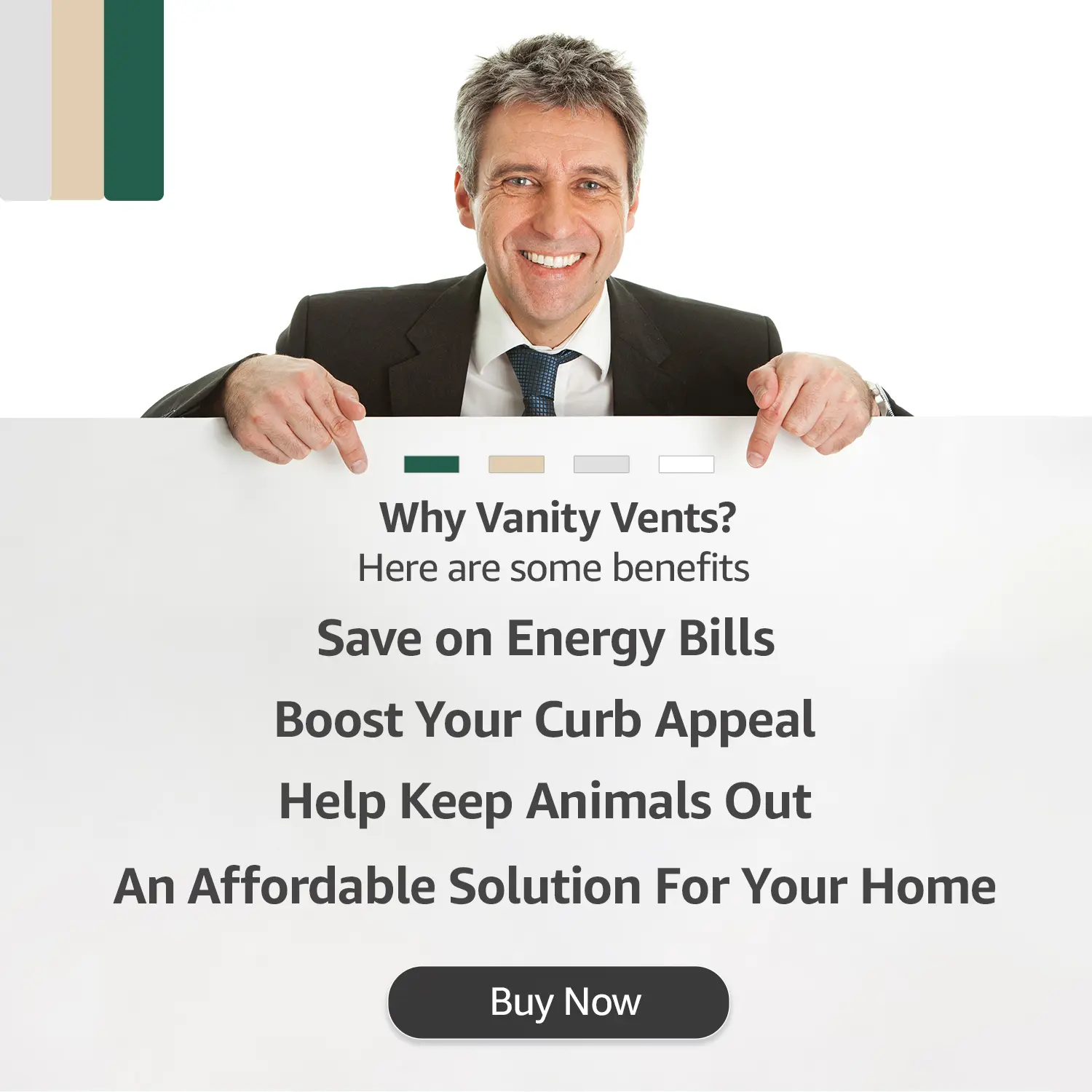 White logo with house and letter 'W' for Vannyi Vent.