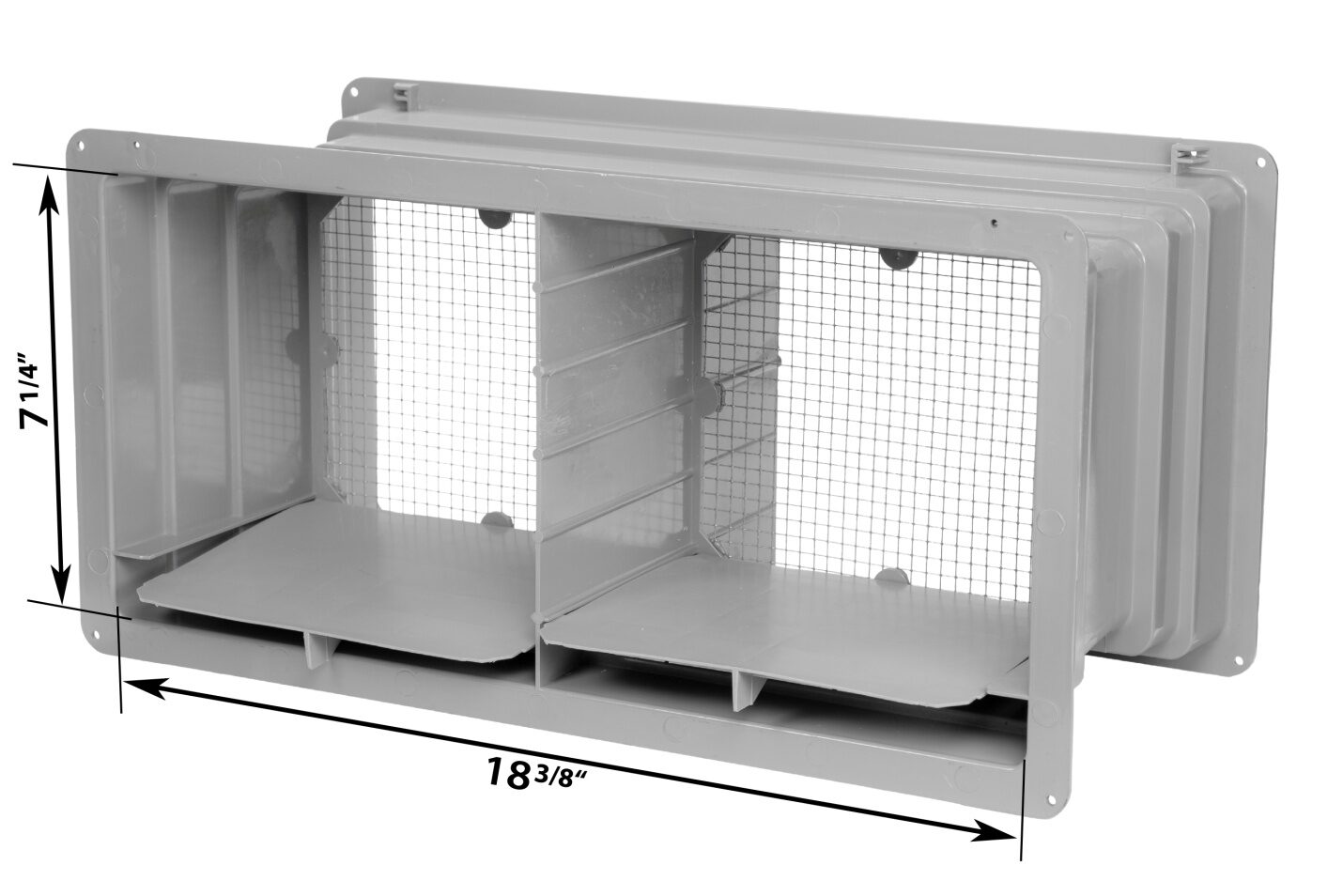 a vent cover for moisture control.