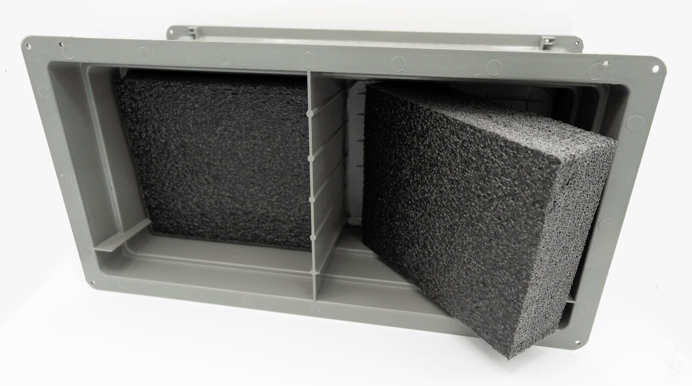 A crawl space cover for winter in Everett.