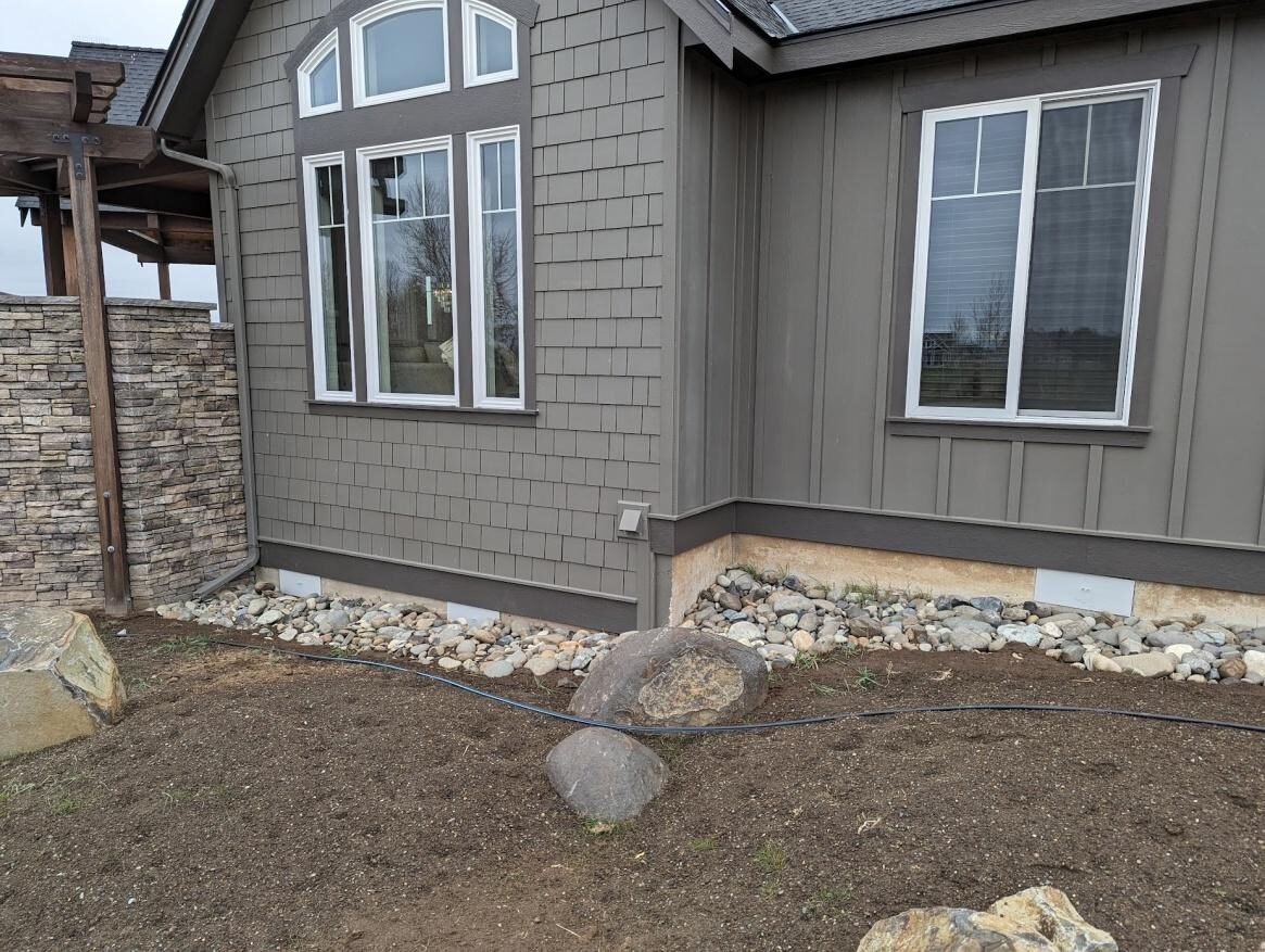 vent cover installation outdoors.